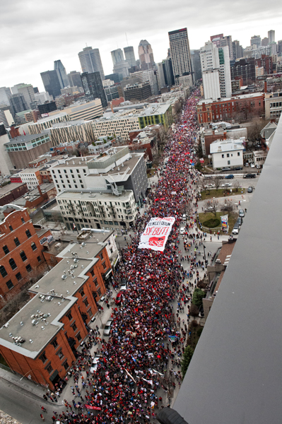 Manifestation Nationale Étudiante | 22 mars 2012 | Montreal - Canada